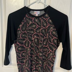 LuLaRoe Simply Comfortable 3/4 sleeve paisley tunic XS